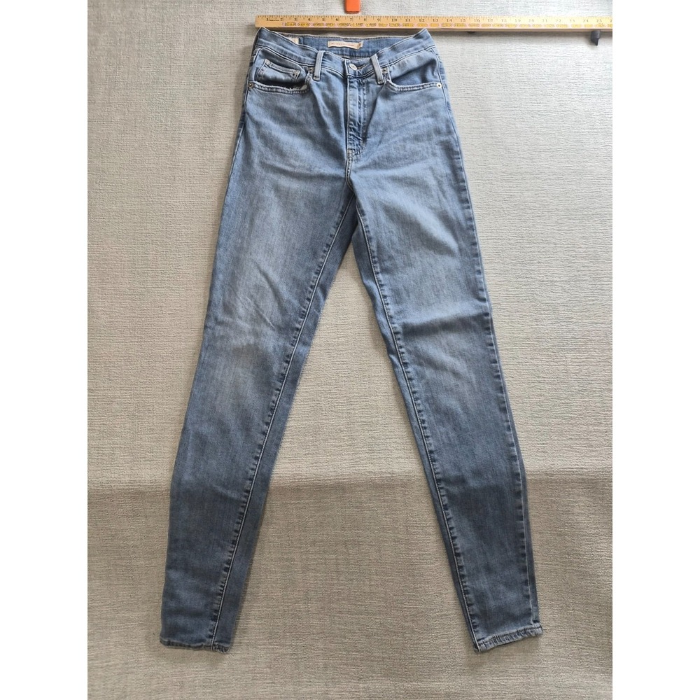 Levi's Premium Mile High Super Skinny Jeans Womens 26x32 Blue Denim Light Wash